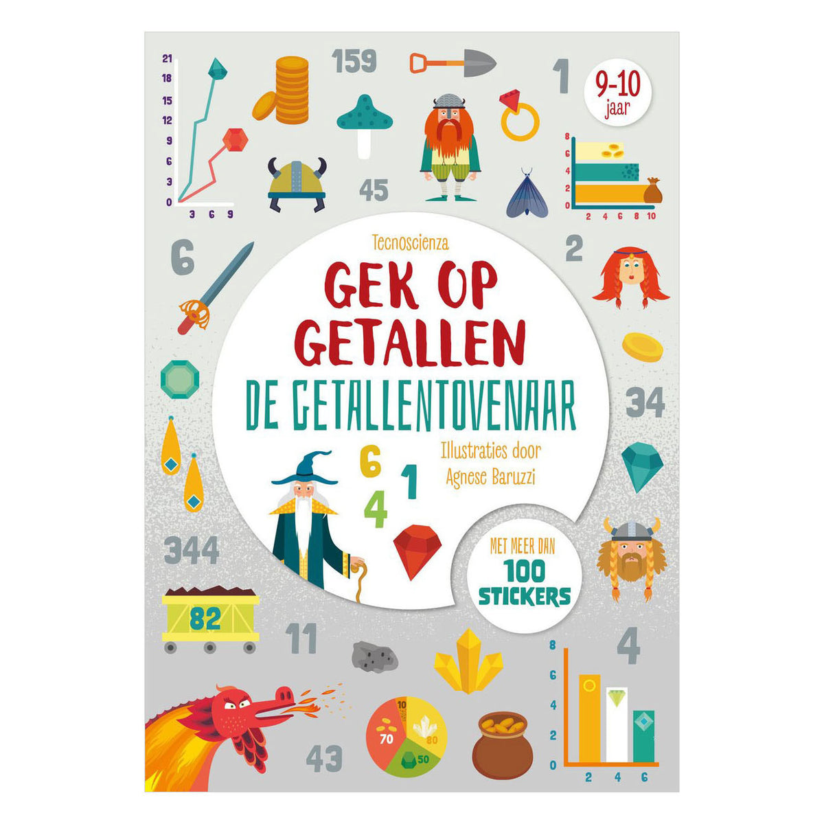 Rebo publishers getallentovenaar - gek op getallen - 100+ stickers