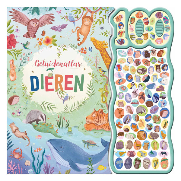 Rebo publishers geluidenatlas dieren - 100 geluidenboek