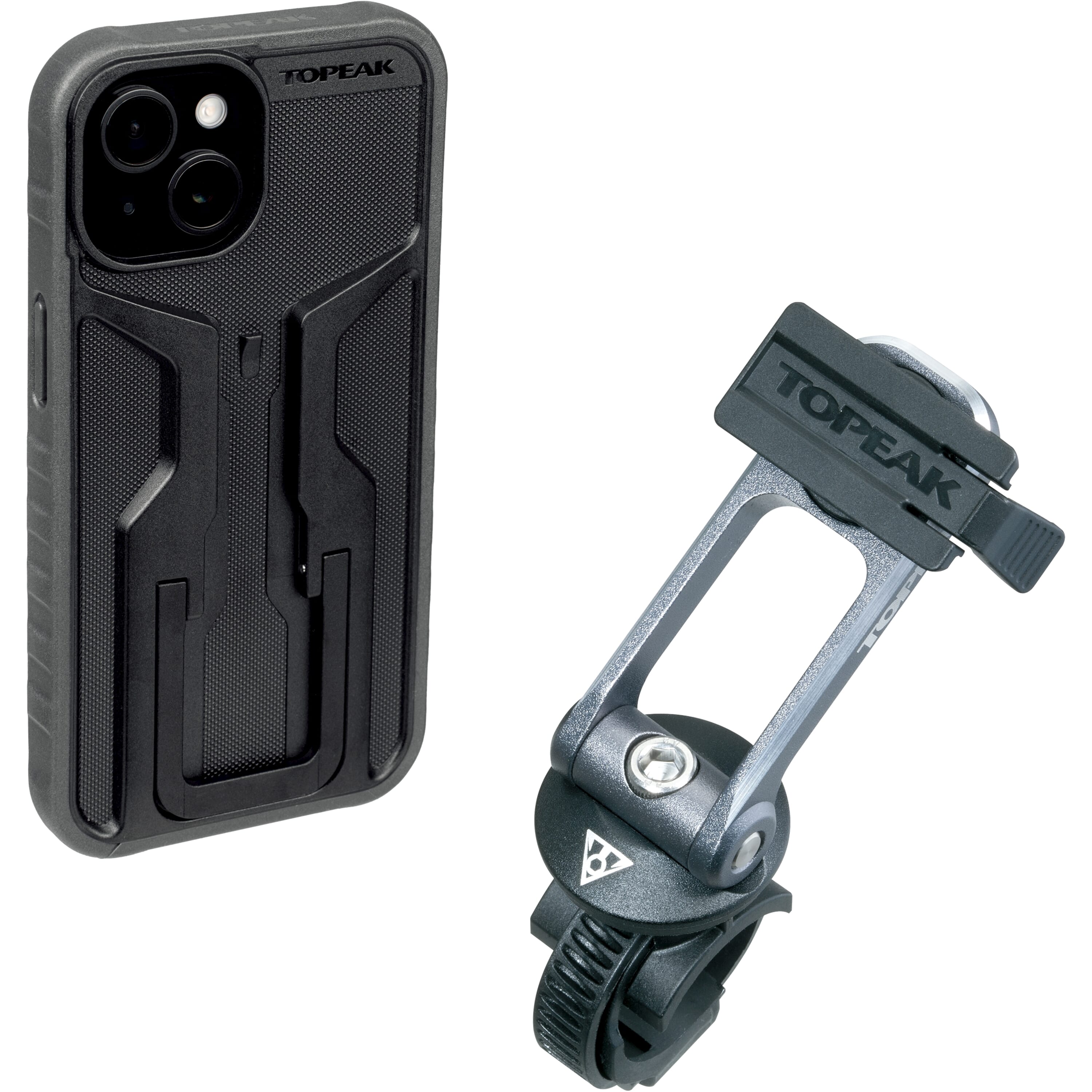 Topeak ridecase iphone 15 incl. beschermhoes bevestiging