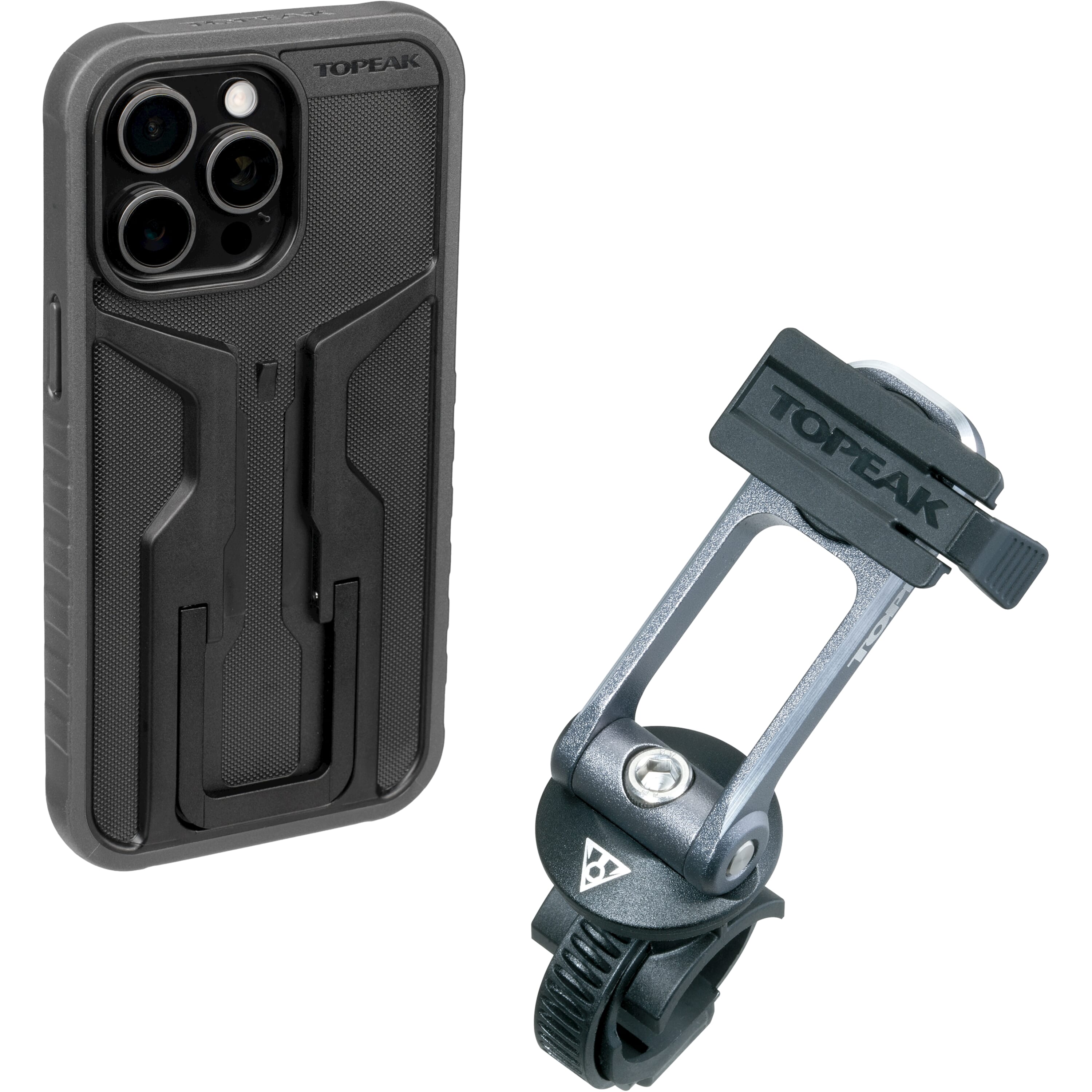 Topeak ridecase iphone 15 pro max incl. beschermhoes bevestiging