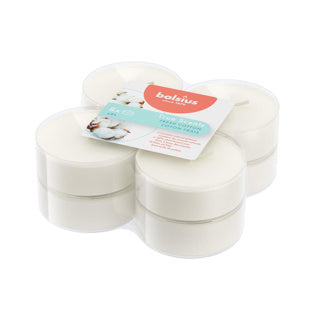 Bolsius maxilichten true fragrance fris katoen 8 stuks 8 uur
