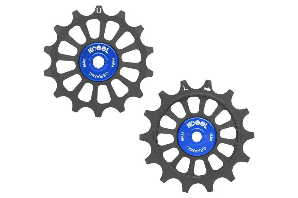 Shimano kogel derailleurwieltjes set 12sp cross 14 14t zwart