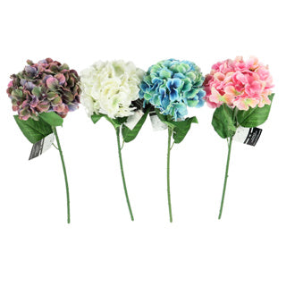 Kunstbloem hortensia 54 cm 4 assorti