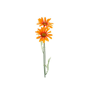 Kunstbloem madeliefje oranje zijde 56 cm