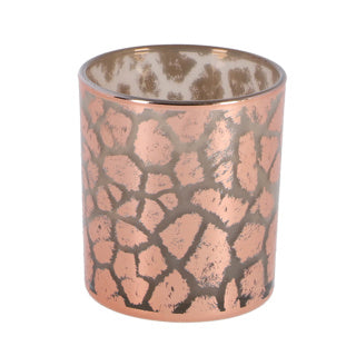 Diversen pmtd windlicht desiree giraffeprint roze 8 cm