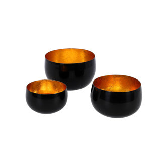 Schaaltjes marrakech zwart royal set van 3