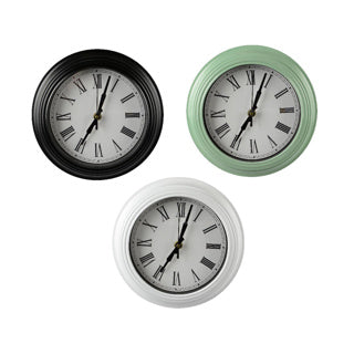 Klok kunststof 22 cm 3 assorti