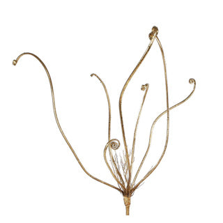 Kunsttak varenblad spray goud 54cm