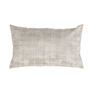 Vintage fluwelen kussen beige 30x50 cm