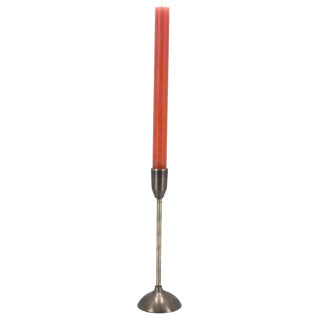 Kandelaar aluminium brons 7,5x7,5x23,5cm