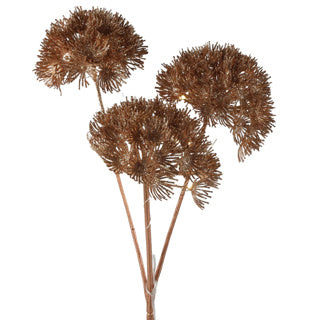 Kunstbloem heracleum countryfield led koper 80 cm