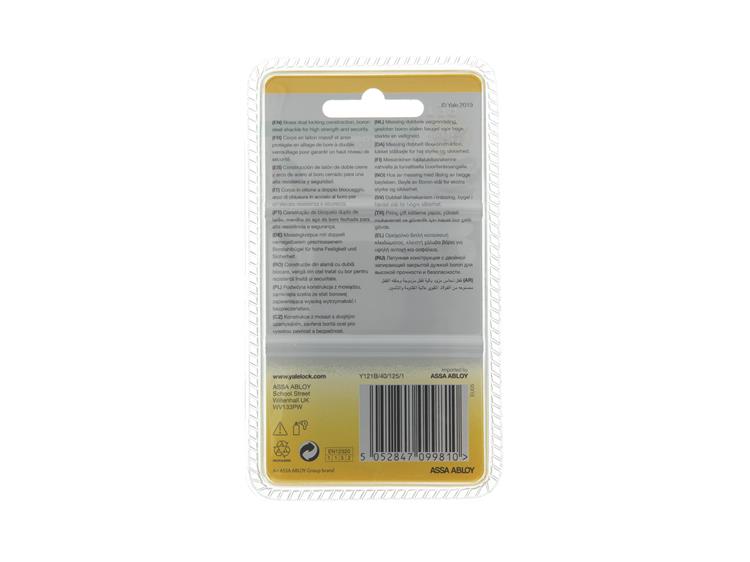 Yale 1065204 - hangslot 40mm chroom hi | 6 stuks