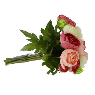 Kunstboeket ranonkel roze