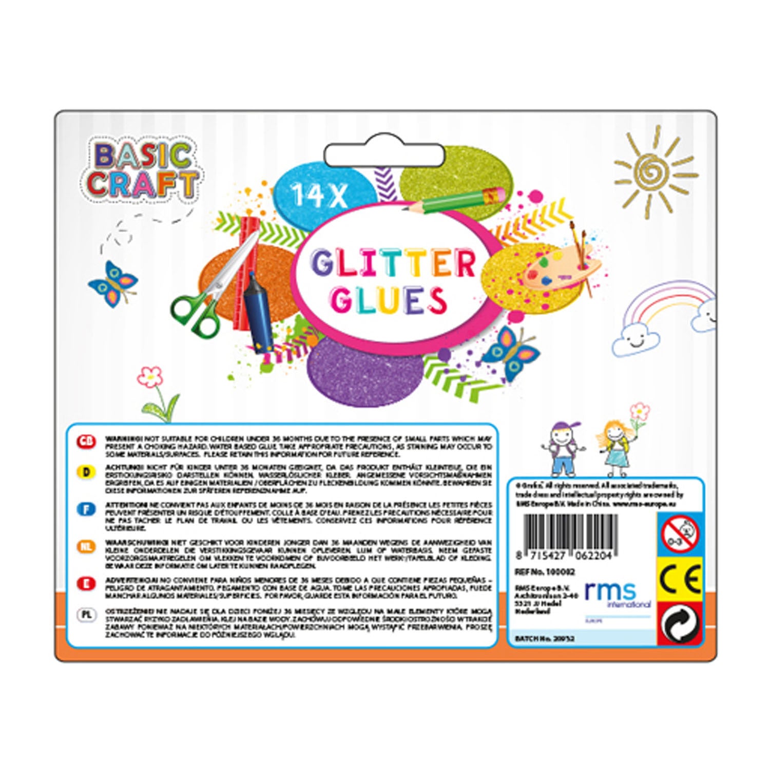 Glitterlijm 14 Tubes