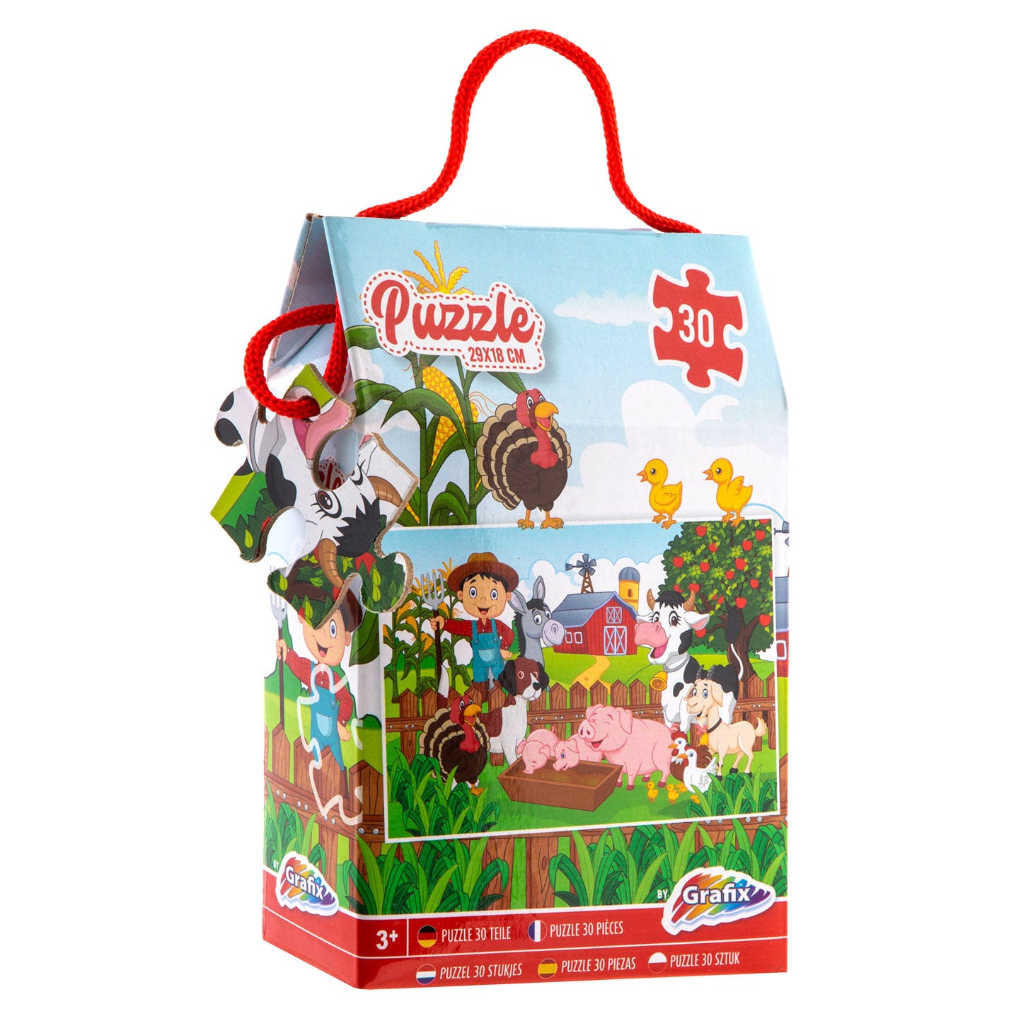 Creatieve knutselgroep puzzelboerderij, 30st.
