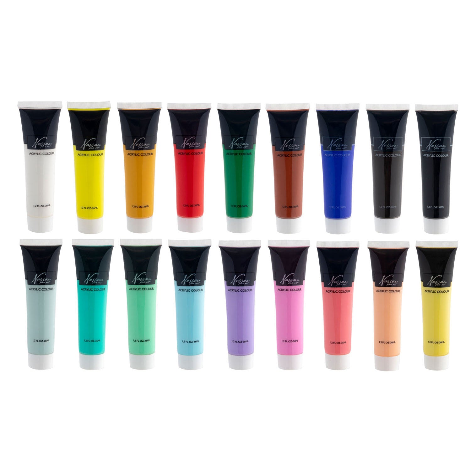 Nassau verfset 18 kleuren 36 ml nassau