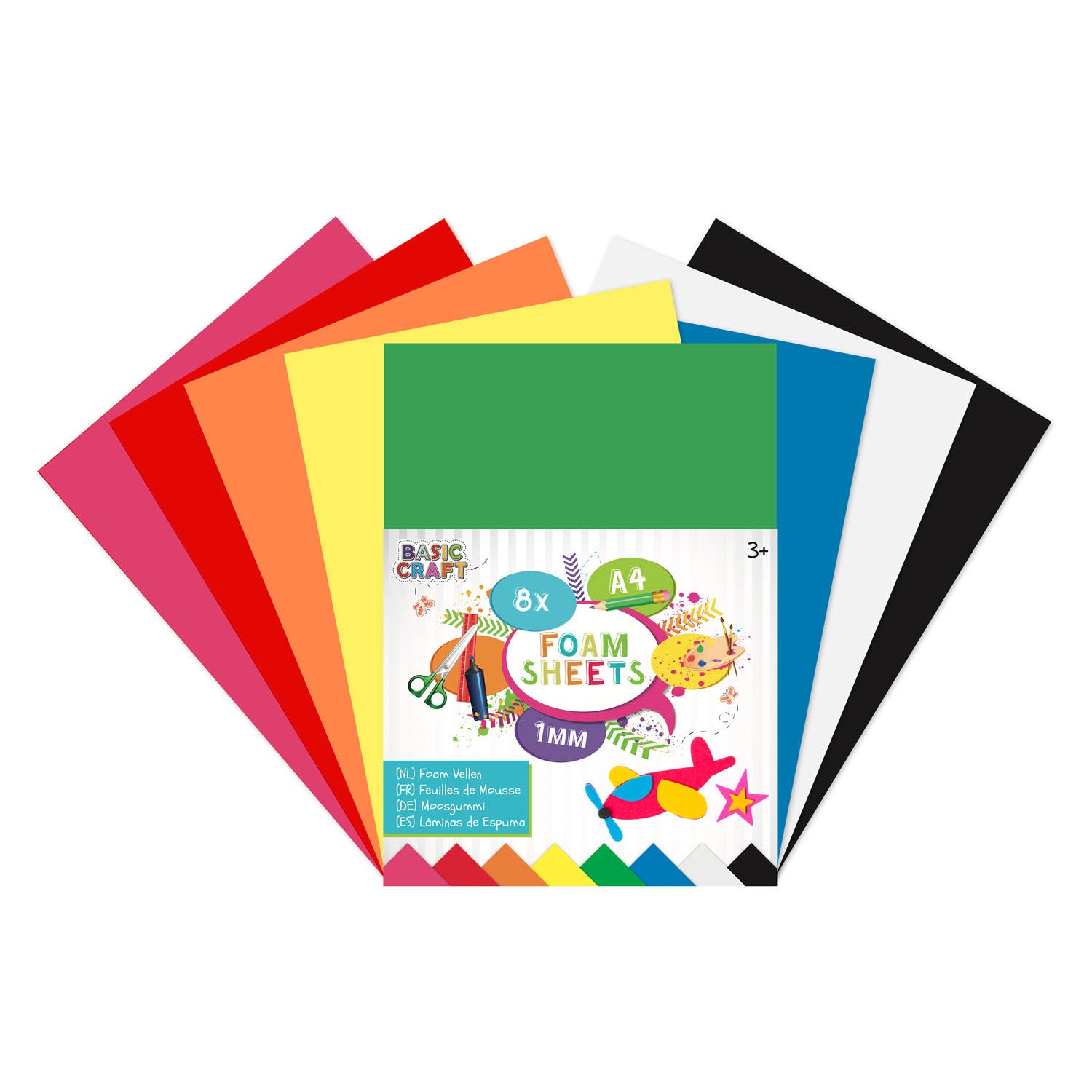 Creatieve ambachtsgroep schuim extensief a4, 8 extensief