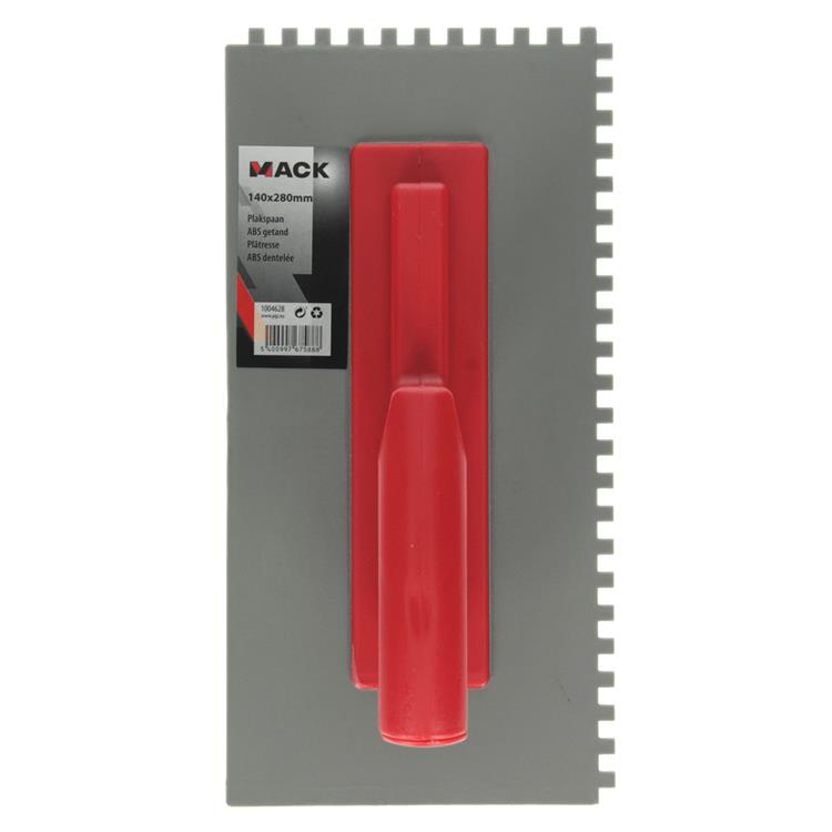Mack 1004628 - plastieken plakspaan 140x280mm getand | 3 stuks