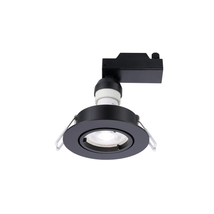 Sylvania 1067276 - sylspot kit rond zwart 345lm 3000k richtb. ip20 | 1 stuks