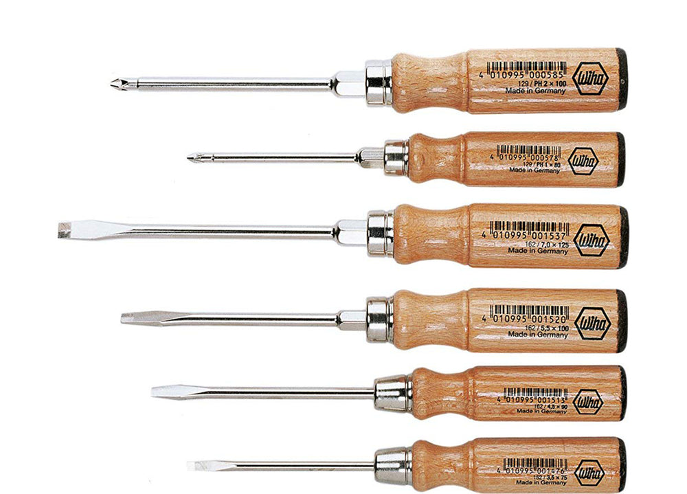 Wiha schroevendraaierset set (bruin, 6-delig)