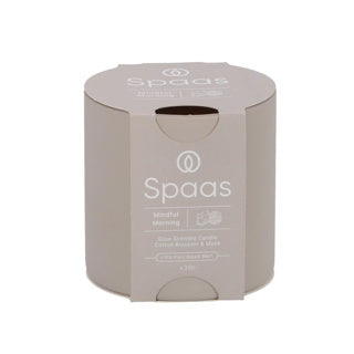 Spaas glow geurkaars 35u - mindful ochtend