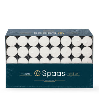 Spaas theelichten 6 uur 120 stuks