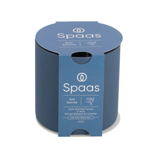 Spaas glow geurkaars 2-wiek 55u - zachte zonsopgang