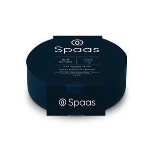 Spaas glow geurkaars 4-wiek 20u - lavendel en oranjebloesem