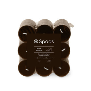 Spaas geurende clearlights blokverpakking x18 4,5u - warm wonder | 4 stuks