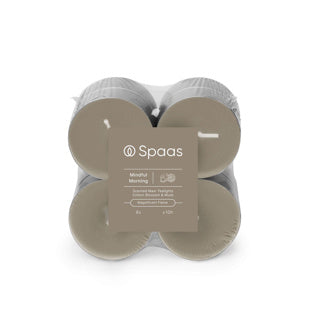 Spaas maxi geurtheelichten blokverpakking x8 10u - mindful ochtend