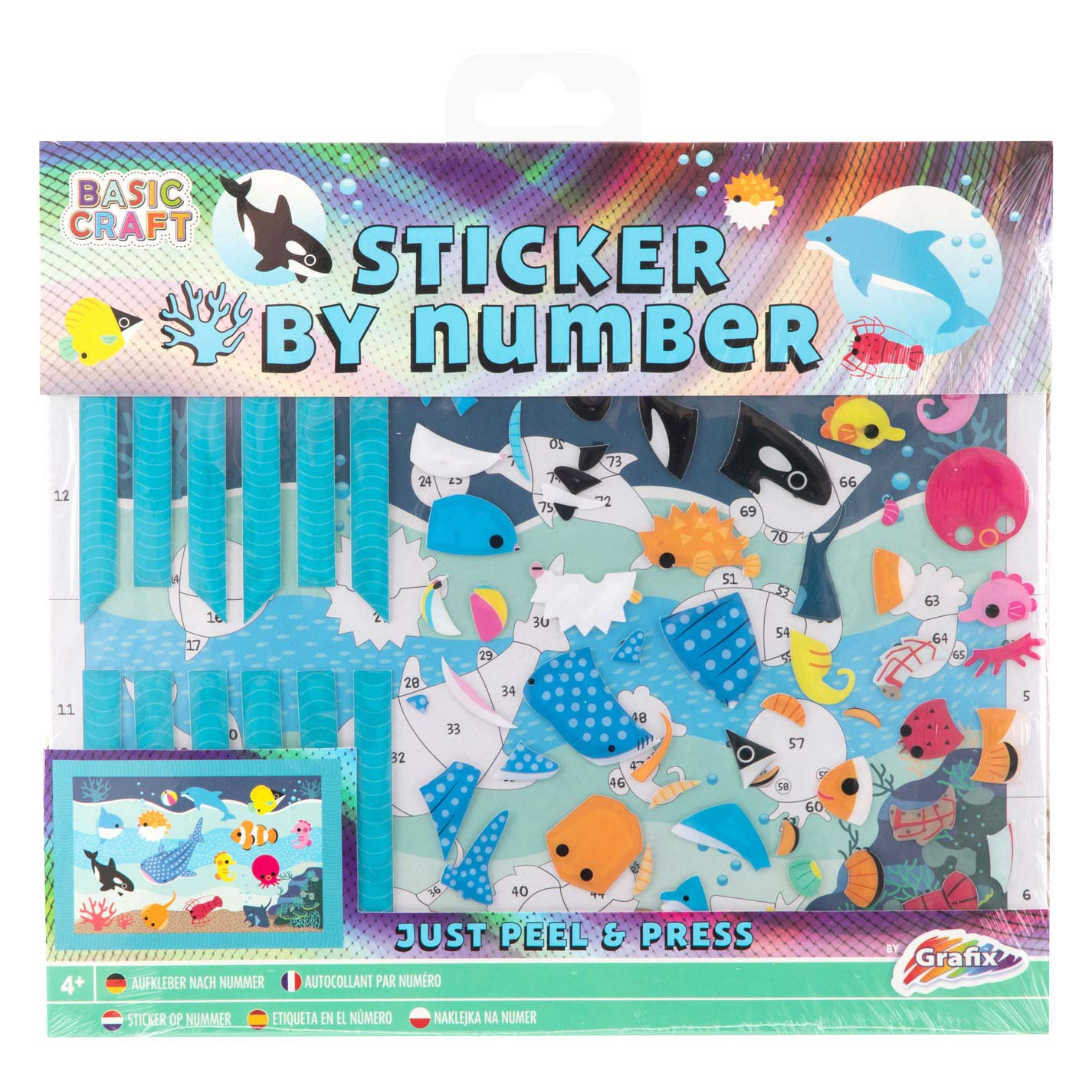 Stickers op Nummer - Onderwaterwereld