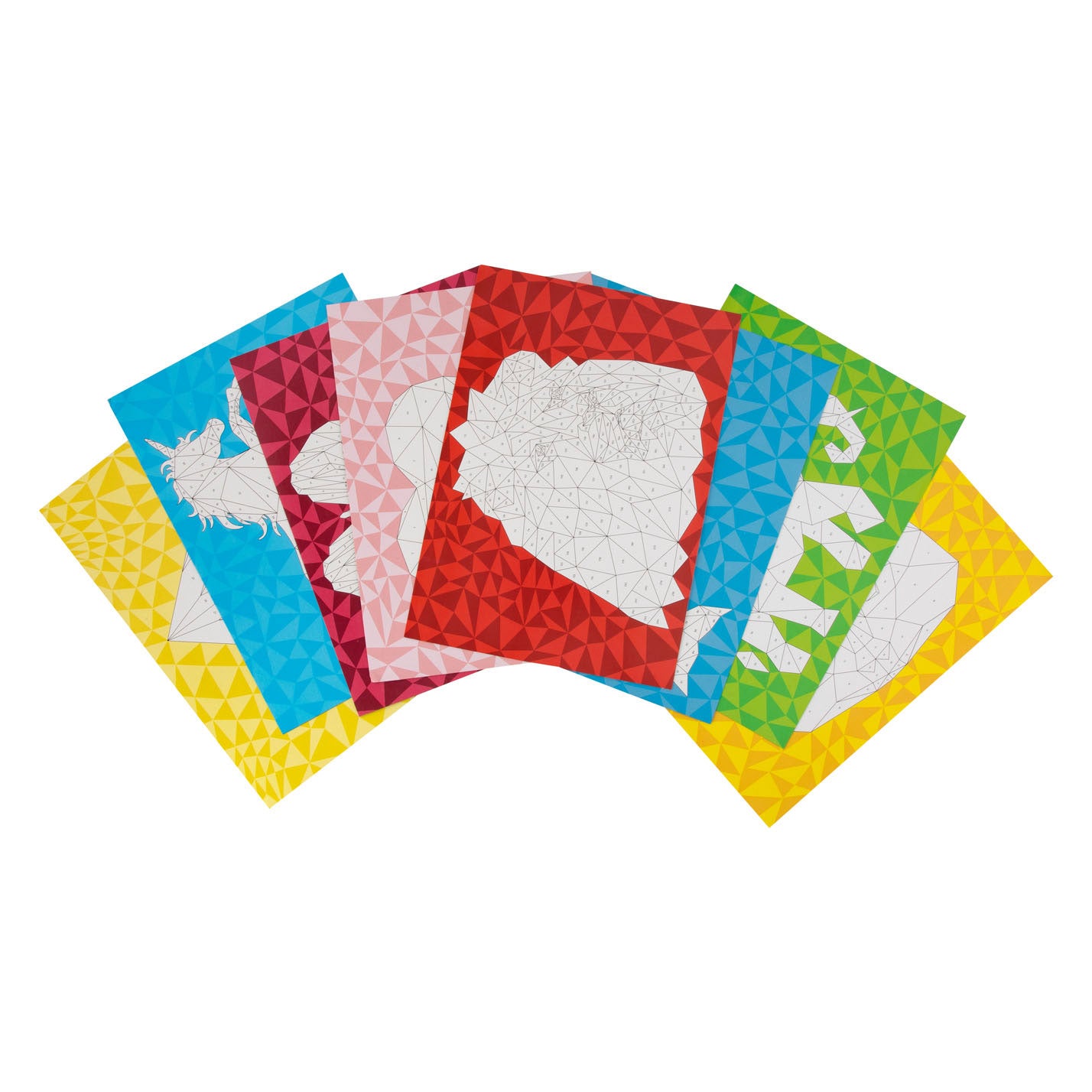 Grafix stickers op nummer - leeuw