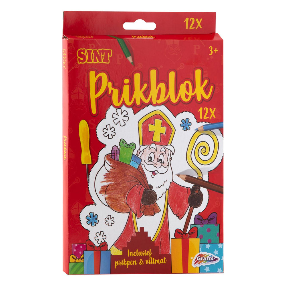 Sinterklaas Prikblok met 12 vellen
