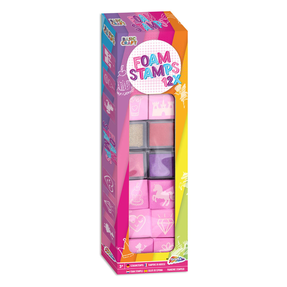Grafix foam stempelset - roze