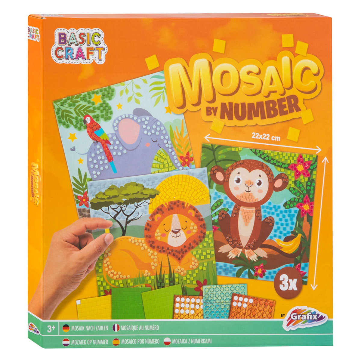 Creative craft group mozaiek op nummer - dieren