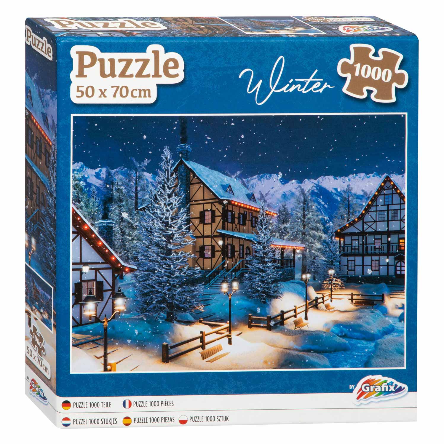 Winter Puzzel Dorp, 1000st.