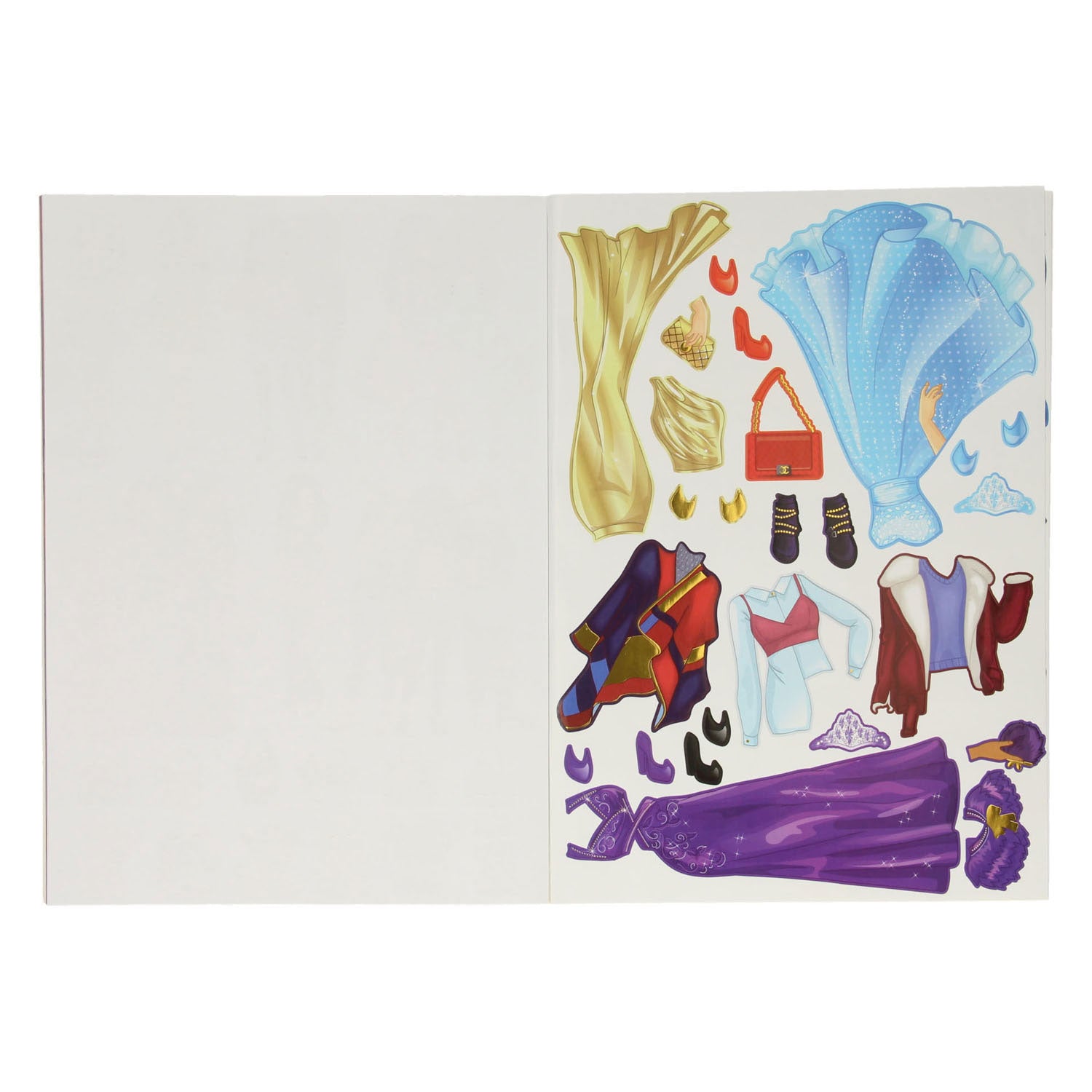 Creatieve knutselgroep beste vriendinnen aankleden stickerboek