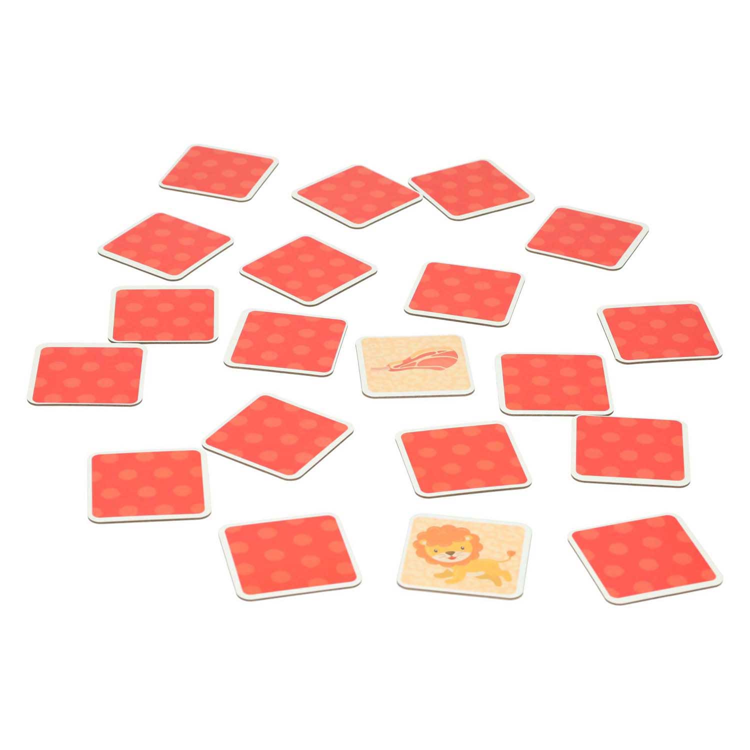 Lobbes memo spel - dier eten