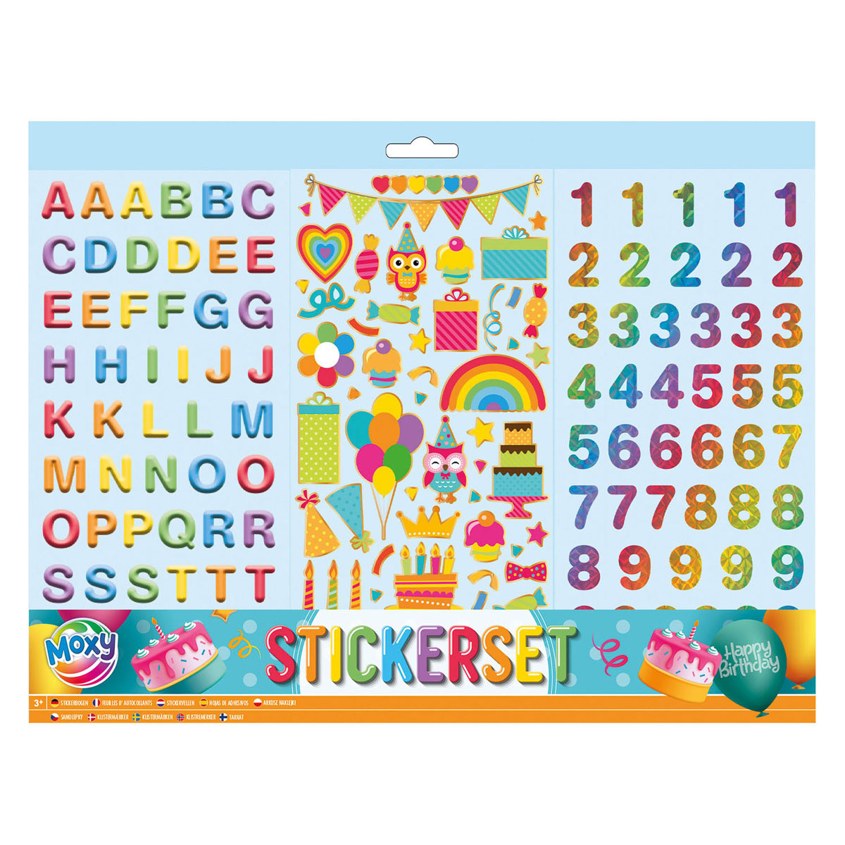 Creatieve knutselgroep stickervellen - feest