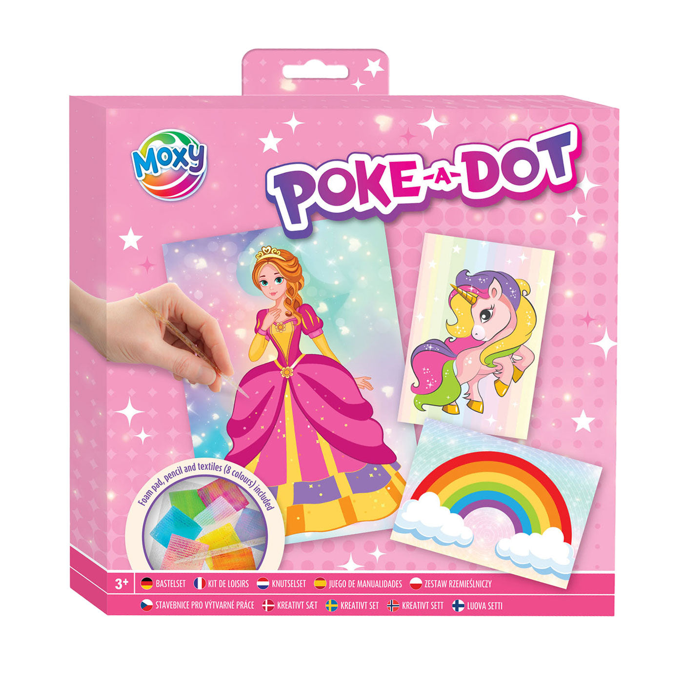 Creatieve knutselgroep poke-a-dot knutselset - fantasiewereld