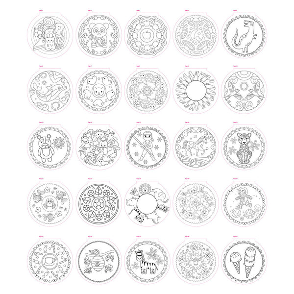 Creative craft group mandala kleurboek, 25 kleurplaten