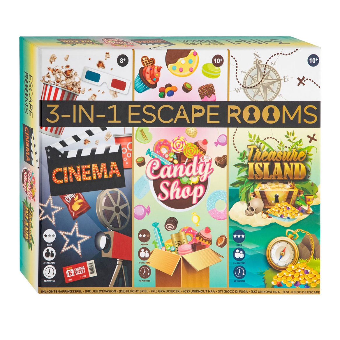 Creatieve knutselgroep 3-in-1 escape rooms