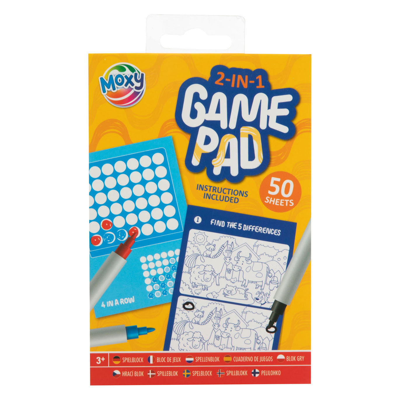 Creatieve knutselgroep spellenblok 2in1 a6, 50 afgesloten