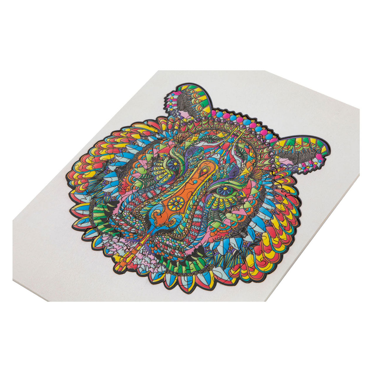 Creatieve knutselgroep puzzel hout figuur tijger 130 stukjes