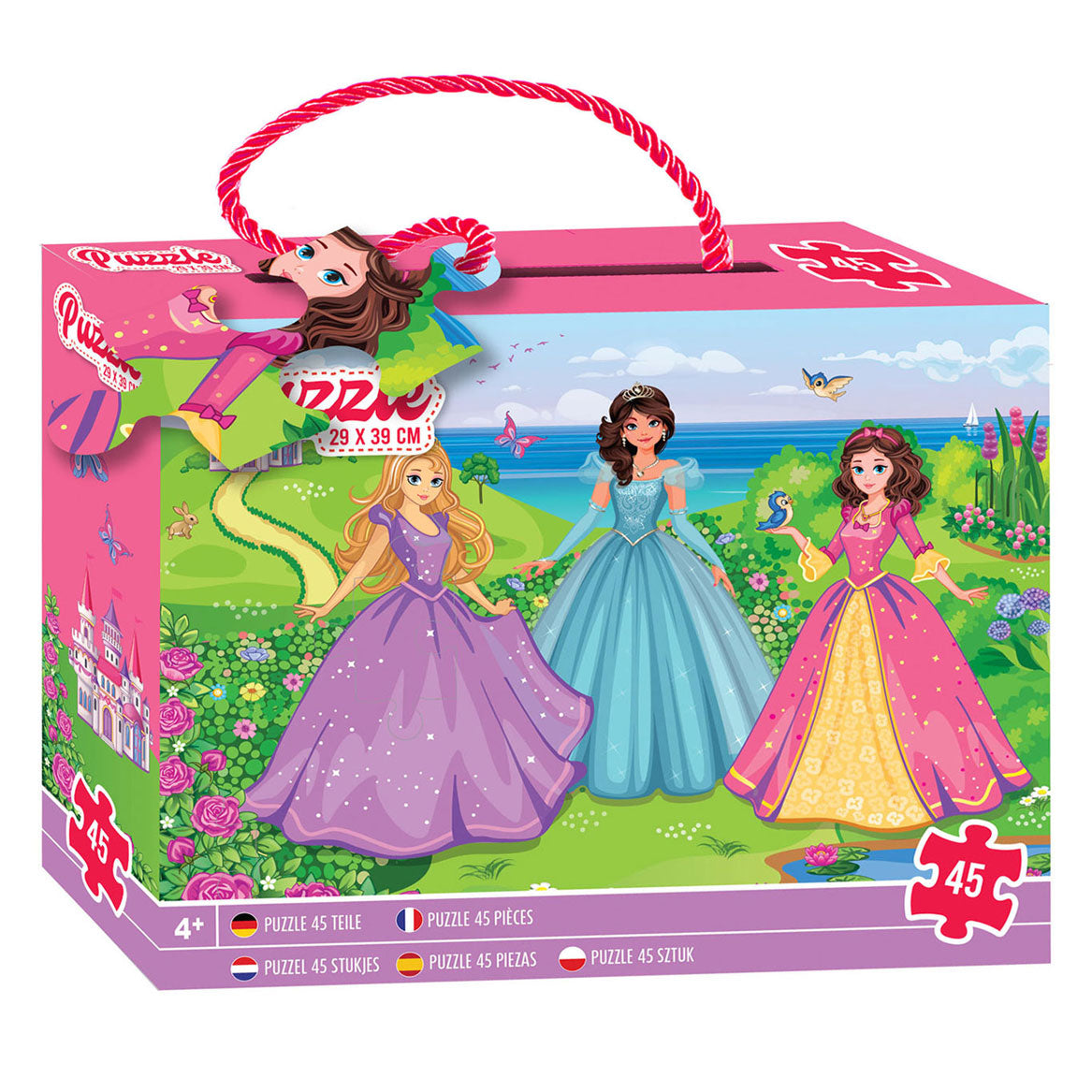 Creatieve knutselgroep legpuzzel prinses, 45st.