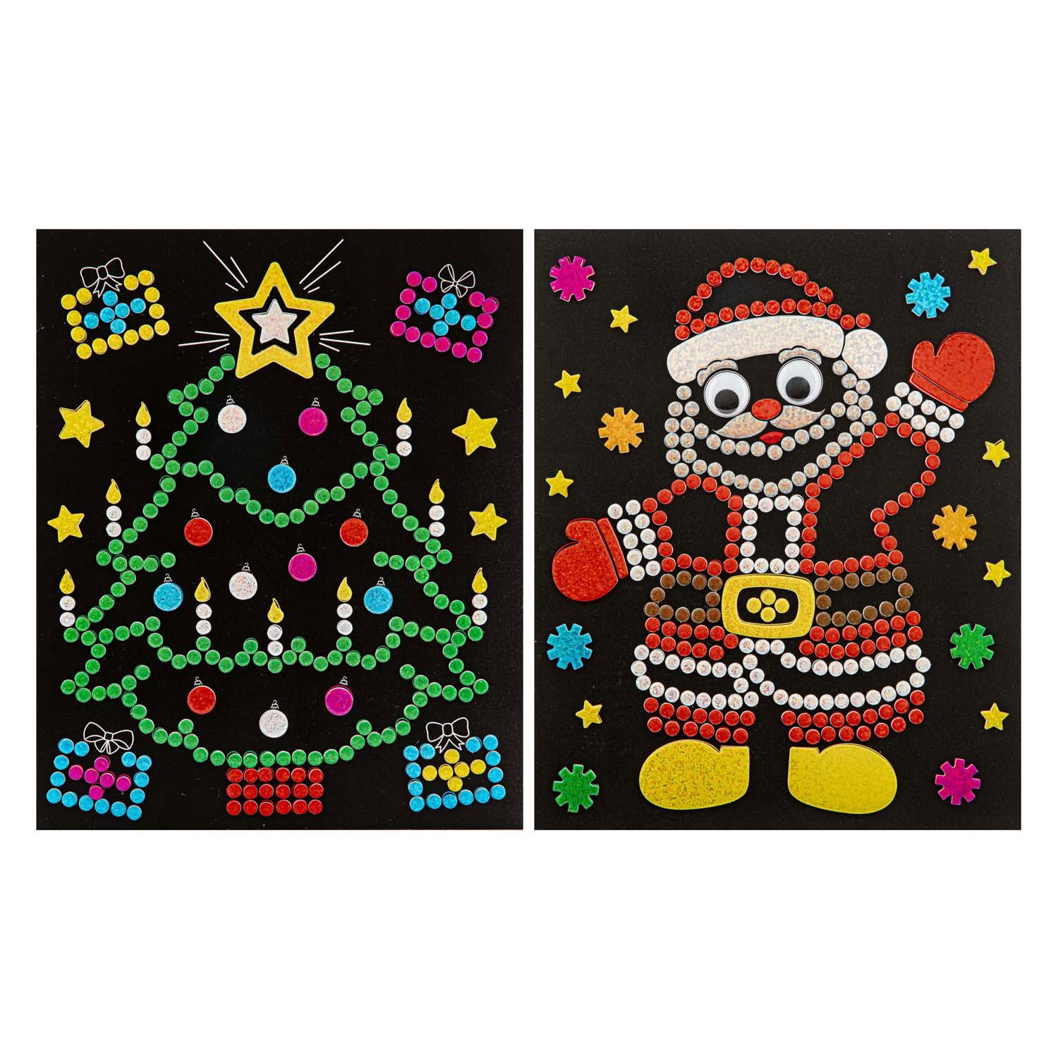 Creatieve ambachtelijke groep xmas holografische stippen stickerset