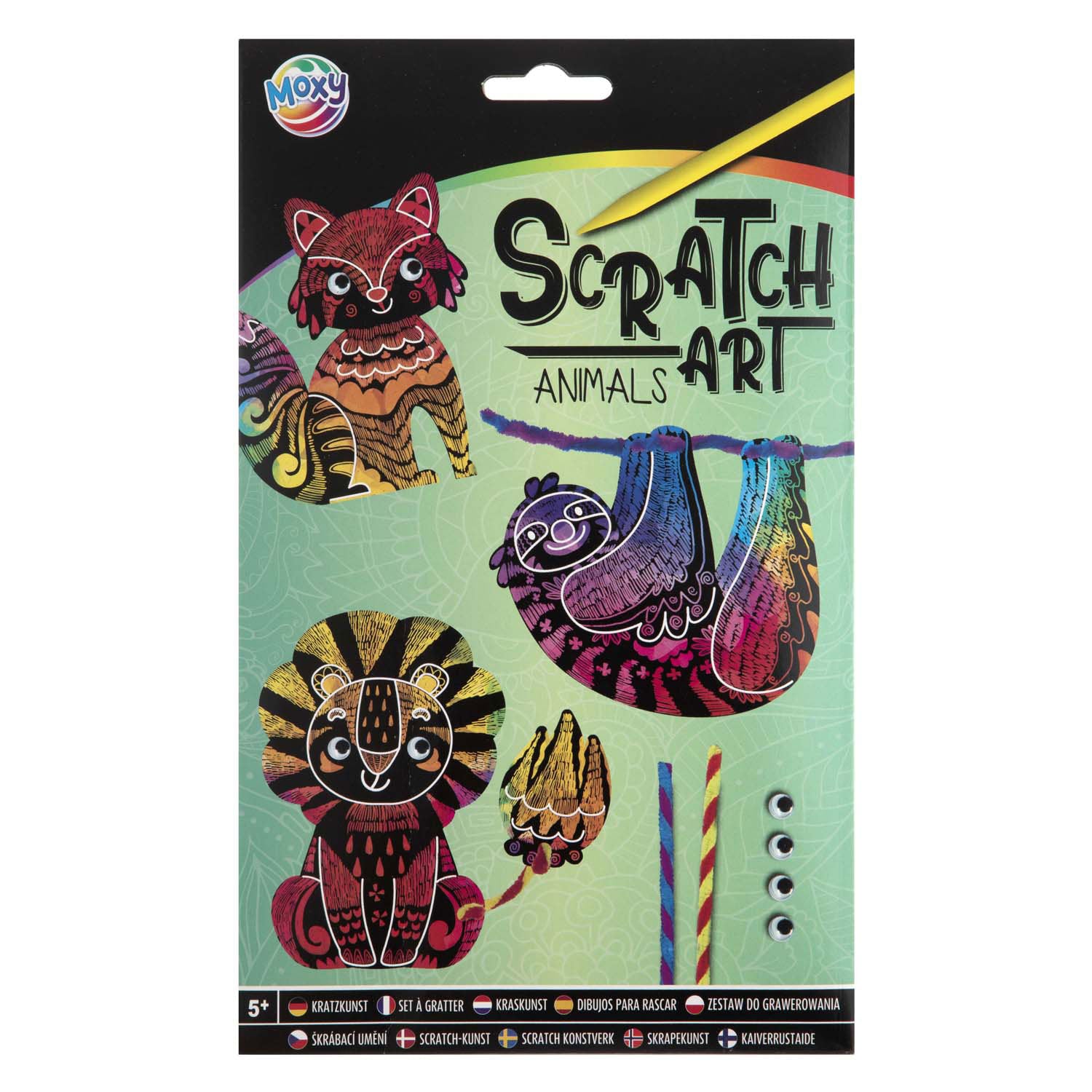 Creatieve ambachtsgroep maak je eigen scratch kunst
