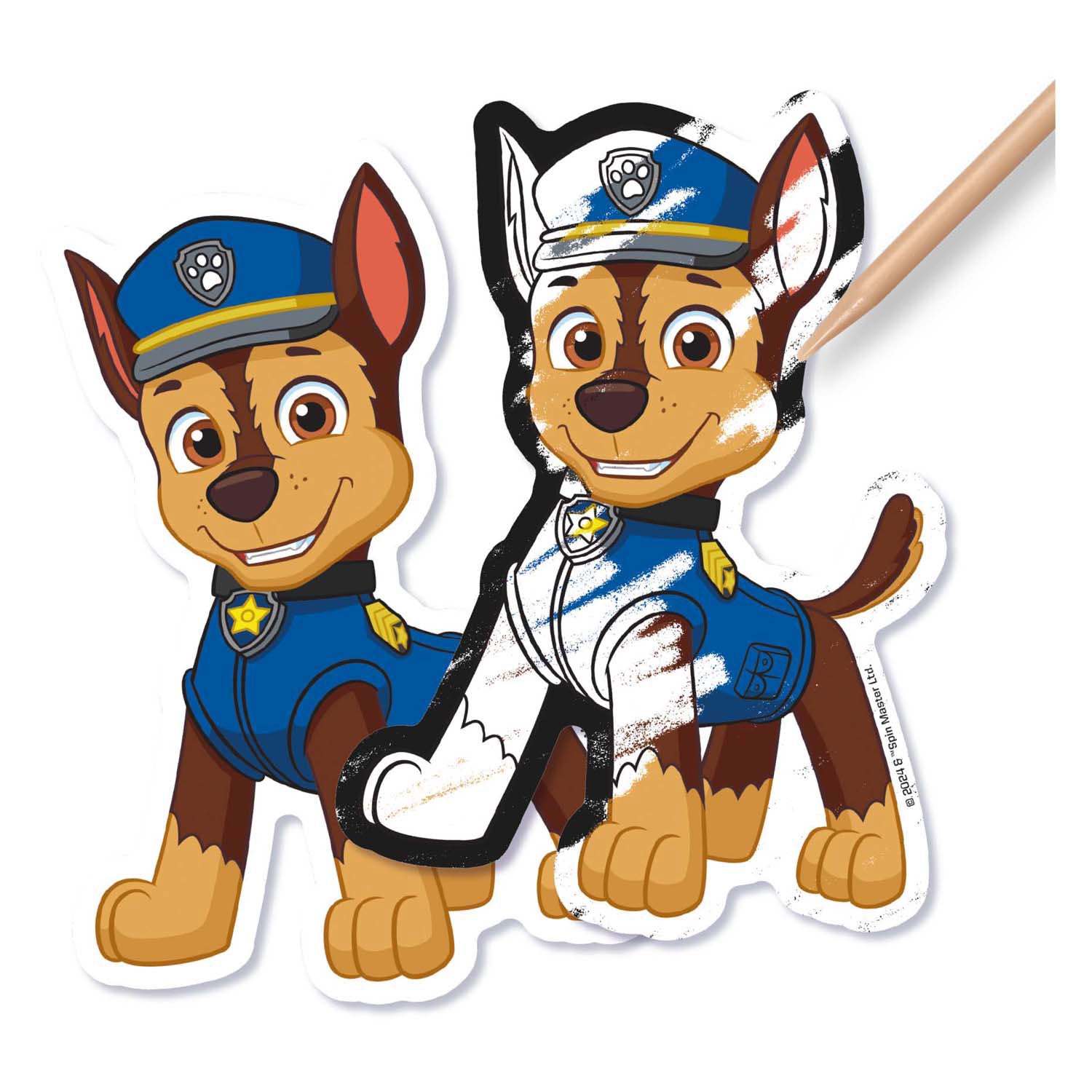 Creatieve knutselgroep krasmagneten paw patrol, 12dlg.