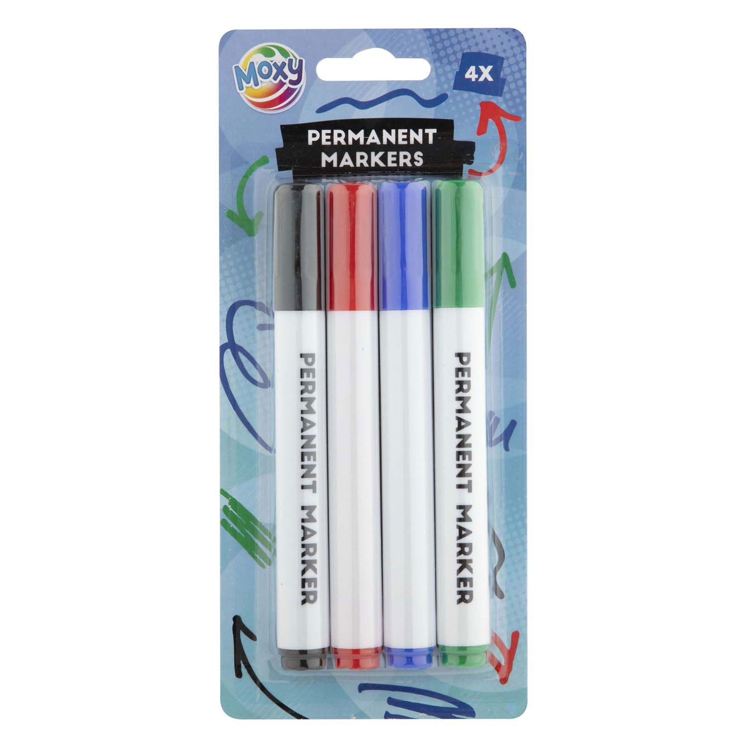 Permanente markers van de Creative Craft Group, 4 stuks.