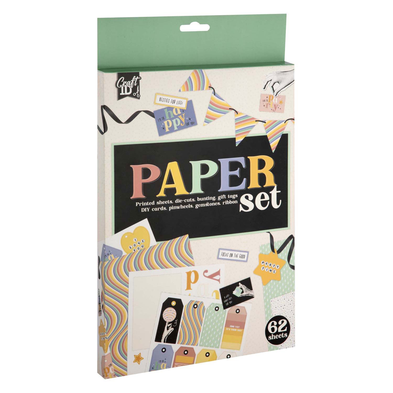 Creatieve knutselgroep knutselpapier met print gemend a4